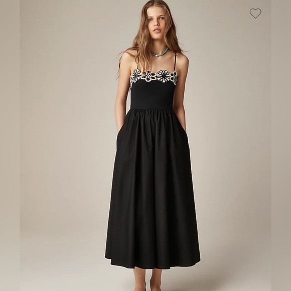 J. Crew Dresses & Skirts - NWT J. Crew Black and White Crochet Mixy Dress